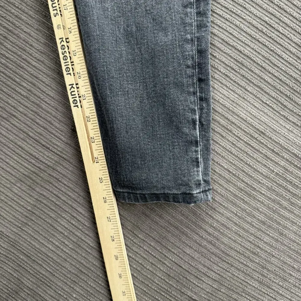 AllSaints Rex Jeans‎ Men 30/26 Gray Cotton Button Fly Distressed Designer.